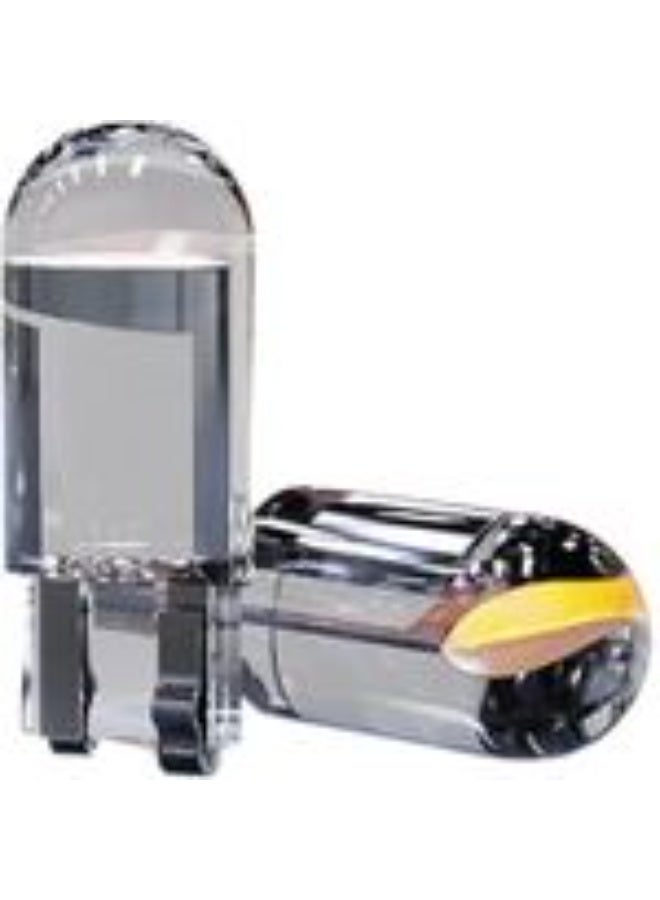 T10-COB Universal Glass Enclosed T10 W5W LED Parking Light Super Bright White 6000K Light Interior Pilot License Plate Dome Indicator Lamp Bulb for Car Bike and Motorcycle (2W, White, 2 PCS) - Image 5